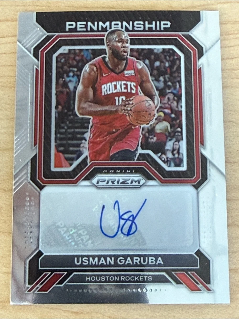 Panini Basketball Card - Red, White, Black Accents